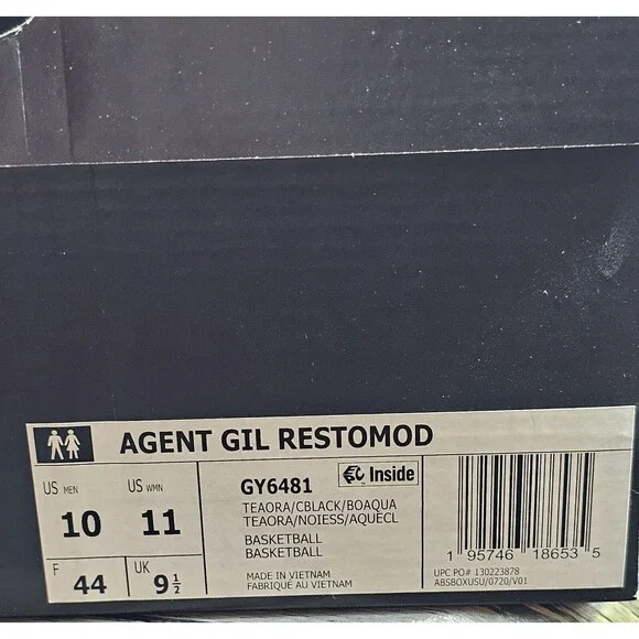 Adidas Agent Gil Restomod Mens Size 10 Team Orange Basketball Shoes NEW GY6481 - Picture 9 of 10